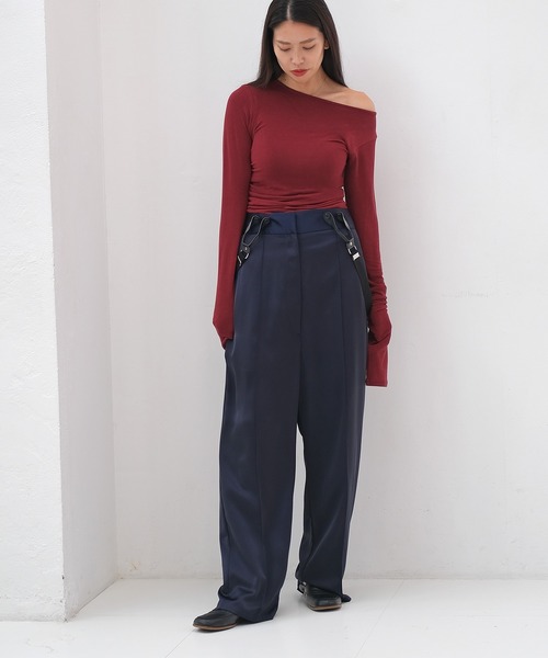 「AKTE」 長袖カットソー FREE ブラック レディース_画像3