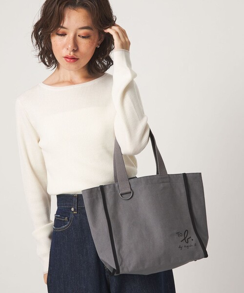To b. by agnes トートバッグ ミニ 「To b.コラボ」トートバッグ（ミニ