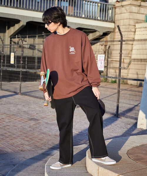 「BEN DAVIS」 カーゴパンツ LARGE アイボリー メンズ_画像2