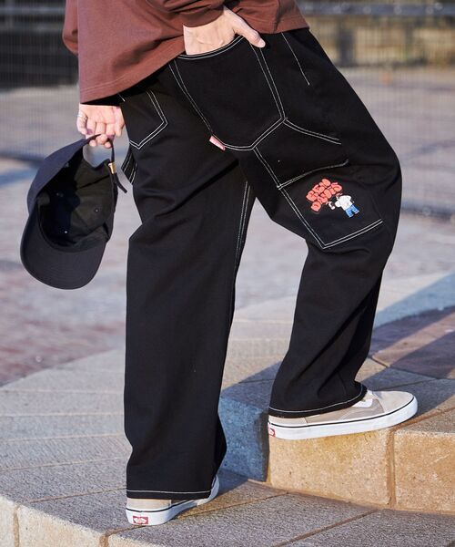 「BEN DAVIS」 カーゴパンツ LARGE アイボリー メンズ_画像7