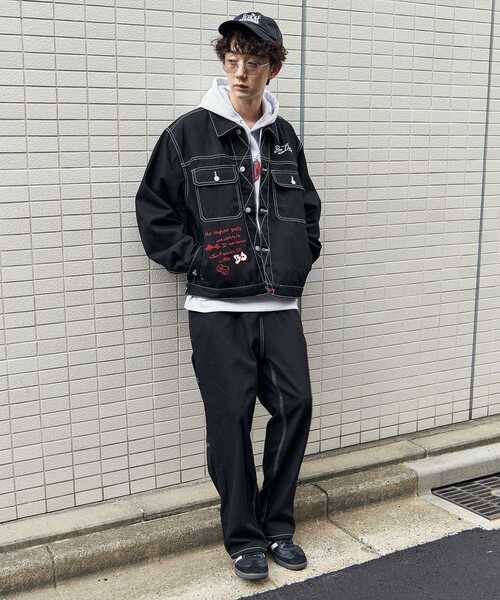「BEN DAVIS」 カーゴパンツ LARGE アイボリー メンズ_画像8