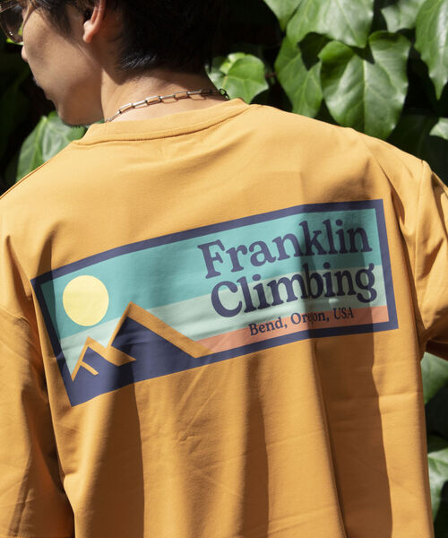 「Franklin Climbing」 半袖Tシャツ L ライトパープル メンズ_画像9