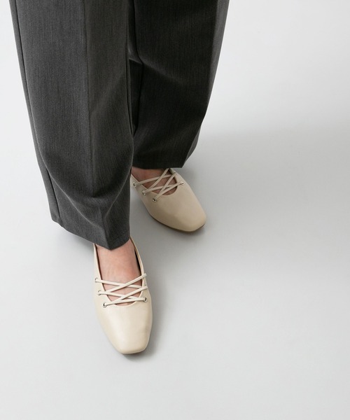 「menue」 バレエシューズ 25.0cm ブラック レディース_画像8