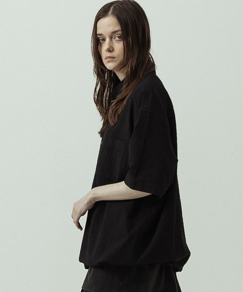 シャツ 半袖 「ZOZO限定」SLICK/スリック/Seersucker Gingham Check Drawstring Short Sleeve Shirt/シアサッカーギンガムチェックドローストリングショー… | SLICK | 08