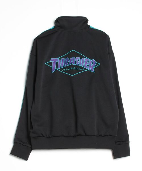 「THRASHER」 ジャージブルゾン X-LARGE ブラック メンズ_画像2