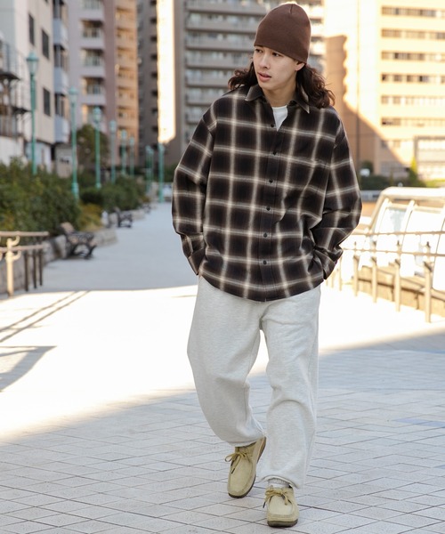 「WEGO」 長袖シャツ LARGE ブラック系その他2 メンズ_画像3