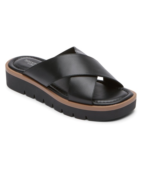 「ROCKPORT」 フラットサンダル 24.0cm ブラック レディース_画像8