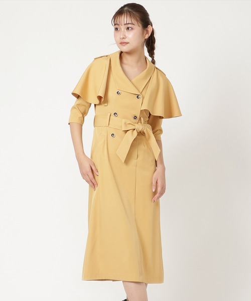 「REDYAZEL」 7分袖ワンピース MEDIUM ネイビー レディース_画像2