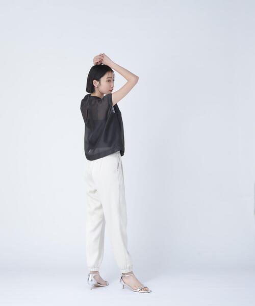 「NATURAL BEAUTY BASIC」 ノースリーブブラウス SMALL ブルー レディース_画像7