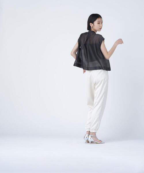 「NATURAL BEAUTY BASIC」 ノースリーブブラウス SMALL ブルー レディース_画像9