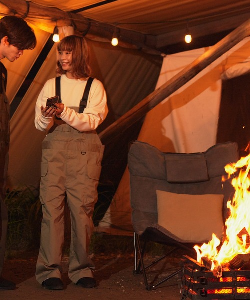 「OUTDOOR PRODUCTS APPAREL」 オーバーオール MEDIUM オリーブ メンズ_画像4