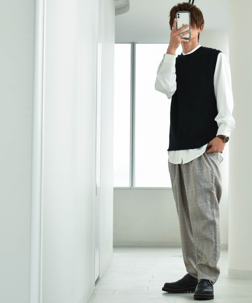 Anytime Songs（エニータイムソングス） パンツ チェックシェフパンツ