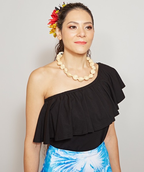 Maunaloa（マウナロア） tシャツ 「Maunaloa」ストレッチフリル