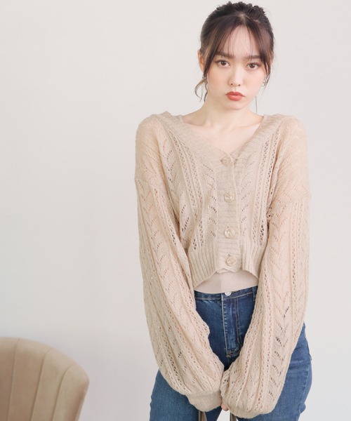 限定SALE新作登場 カーディガン レース編みアンサンブルニット ZOZOTOWN PayPayモール店 - 通販 - PayPayモール お得セール