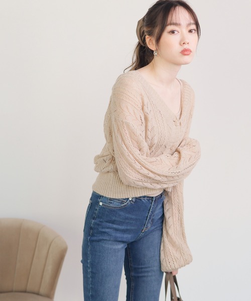 限定SALE新作登場 カーディガン レース編みアンサンブルニット ZOZOTOWN PayPayモール店 - 通販 - PayPayモール お得セール