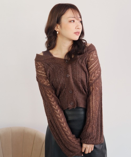 限定SALE新作登場 カーディガン レース編みアンサンブルニット ZOZOTOWN PayPayモール店 - 通販 - PayPayモール お得セール