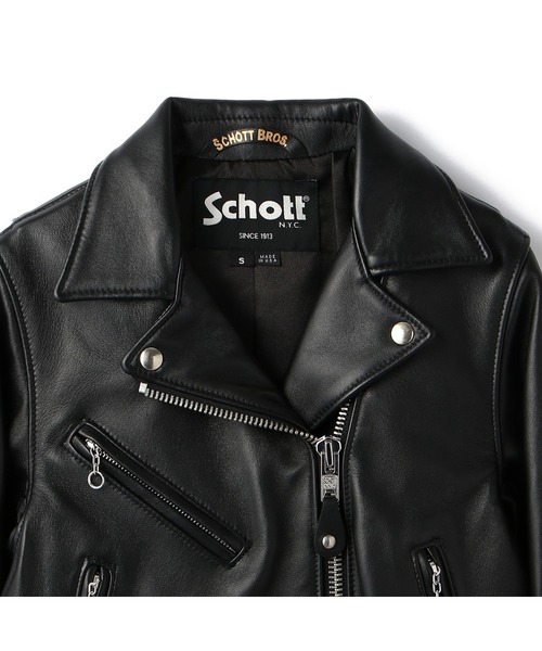 直営限定 SchottxRUMBLE RED/202RW ダブル レディースS 直営限定 SchottxRUMBLE RED/202RW ダブル レディースS