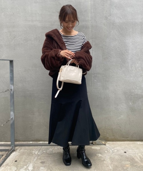 tシャツ Tシャツ ルーズなシルエットでこなれ感を。ゆったりボーダーロンT | one after another NICE CLAUP | 10