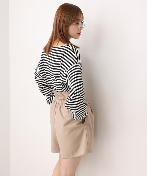 tシャツ Tシャツ ルーズなシルエットでこなれ感を。ゆったりボーダーロンT | one after another NICE CLAUP | 05