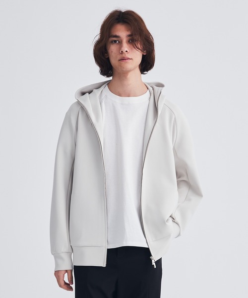 ATTACHMENT zip up hoodie STUDIOUS別注 ATTACHMENT（アタッチメント） パーカー STUDIOUS別注 DOUBLE KNIT ZIP