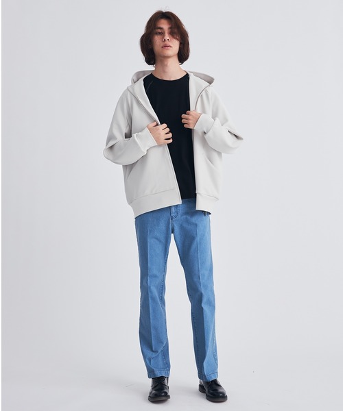 ATTACHMENT zip up hoodie STUDIOUS別注 ATTACHMENT（アタッチメント） パーカー STUDIOUS別注 DOUBLE KNIT ZIP