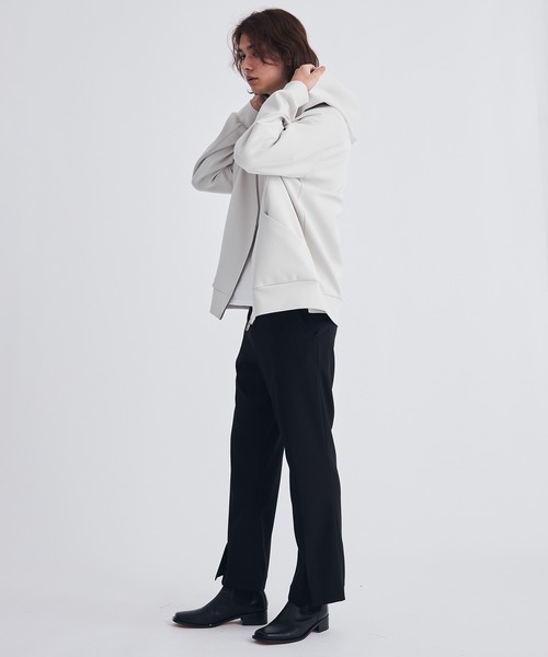 ATTACHMENT zip up hoodie STUDIOUS別注 ATTACHMENT（アタッチメント） パーカー STUDIOUS別注 DOUBLE KNIT ZIP