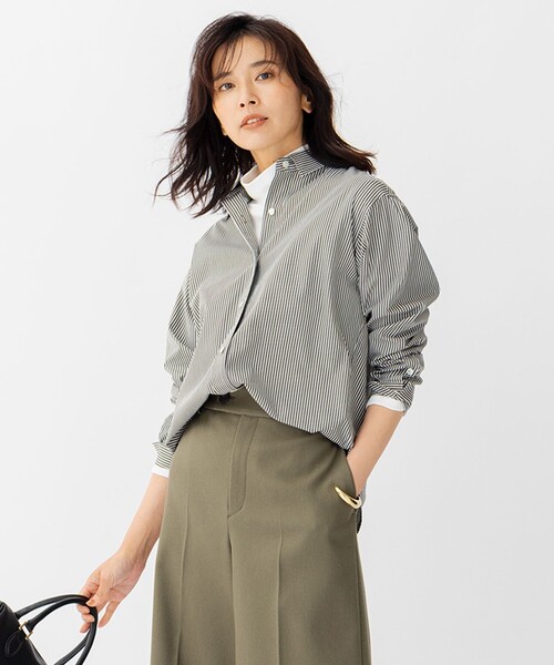 ブラウス シャツ 「CLASSY.1月号掲載」CANCLINI ベーシック シャツ レディース