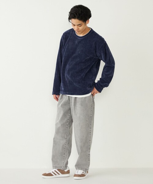 タグ付き　ボーイズトラウザーズデニム　size1 デニムパンツ メンズ ボトムス ロング トラウザー テーパード
