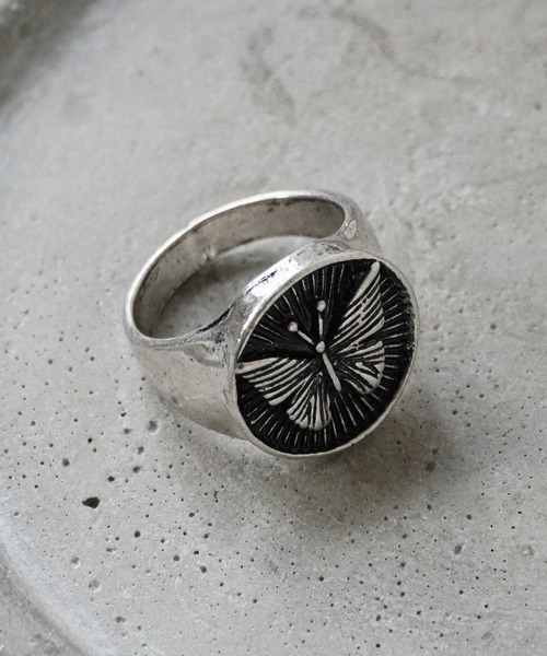 Port（ポート） 指輪 メンズライク カレッジ モチーフ リング