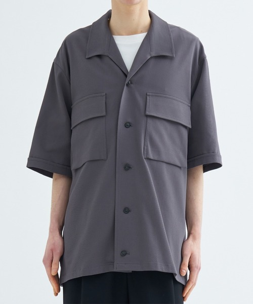 UJOH（ウジョー） 七分袖 シャツ Shark Collar Shirts メンズ