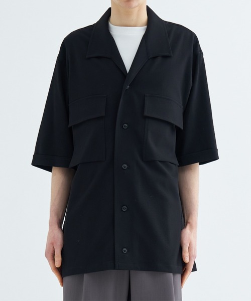 UJOH（ウジョー） 七分袖 シャツ Shark Collar Shirts メンズ