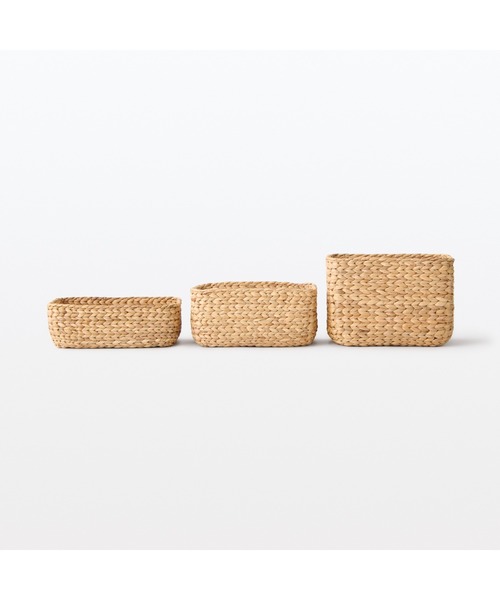 無印良品（MUJI） 収納 ウォーターヒヤシンス 長方形 バスケット 小 約