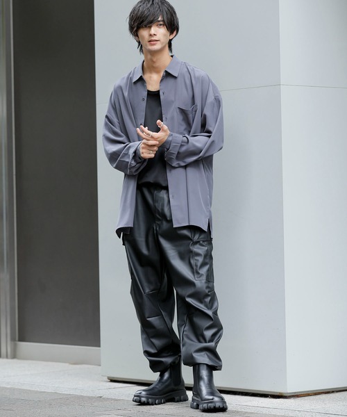 ADMIX/ATELIER SAB MEN カーゴパンツ シンセティックレザー