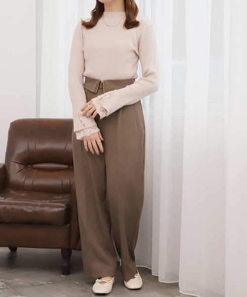mil パンツ 「150cm前後の小柄さんサイズ」ウエスト折り返し