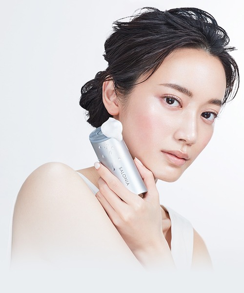 入学式 サロニア SALONIA サロニア 洗顔ブラシ 洗顔フォームセット イオンフェイシャルブラシ クリーミーフォーム セットの画像