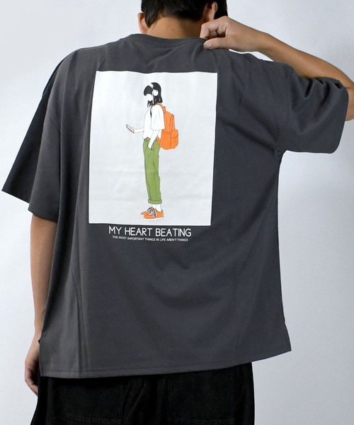 boohoo オーバーサイズ バックプリント Tシャツ Tシャツ レディース 半袖 春 夏 秋 カットソー バックプリント