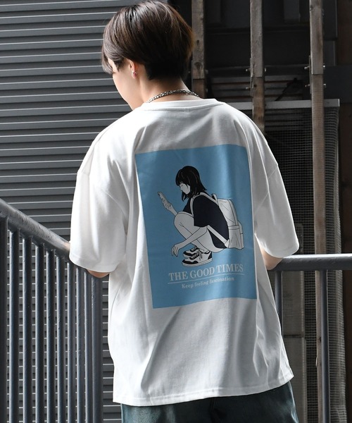 【boohoo】 オーバーサイズ フェイスプリントTシャツ トップス Starting Over tシャツ oversize girls print T-shirt/オーバー
