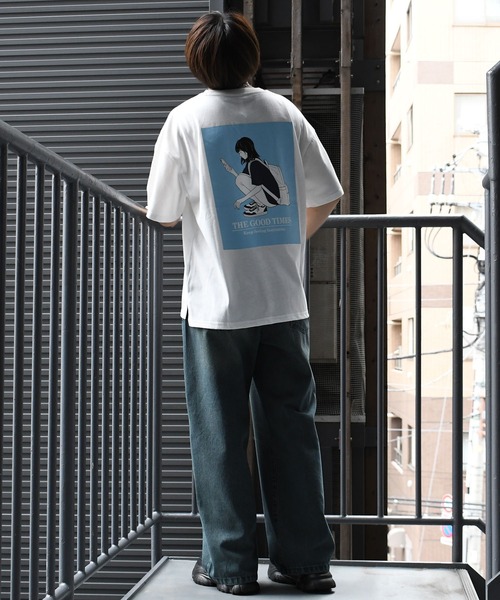 Starting Over tシャツ oversize girls print T-shirt/オーバー