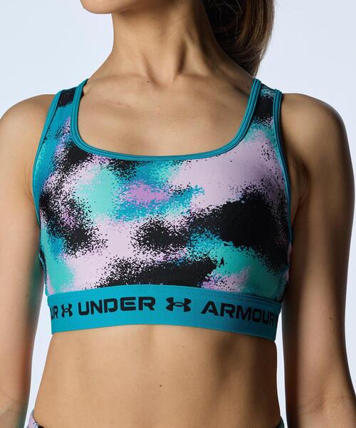 UNDER ARMOUR スポーツブラ UAクロスバック ブラ プリント