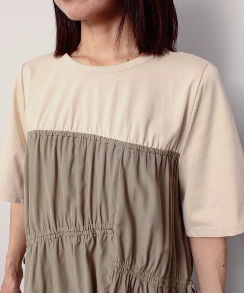 【未着用】23区 カットソー ビスチェ風 半袖 イエロー タグ付き 未着用】23区 カットソー ビスチェ風 半袖 イエロー タグ付き