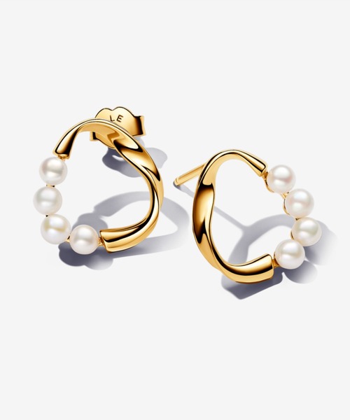 PANDORA（パンドラ） ピアス オーガニカリー シェイプド サークル