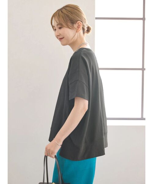 AMERICAN HOLIC tシャツ 接触冷感裾切り替えカットプルオーバー