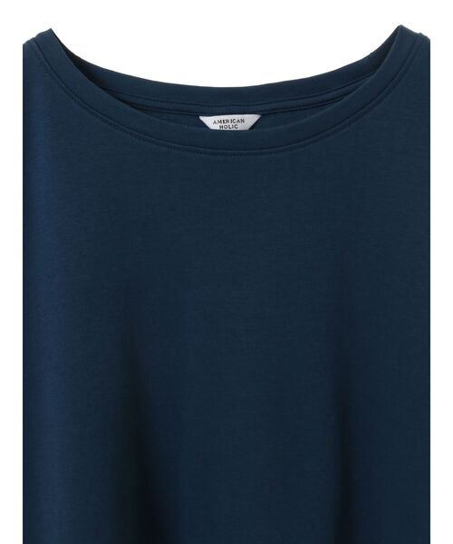 AMERICAN HOLIC tシャツ 接触冷感裾切り替えカットプルオーバー