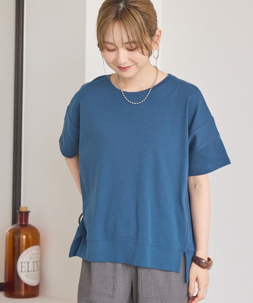 AMERICAN HOLIC tシャツ 接触冷感裾切り替えカットプルオーバー