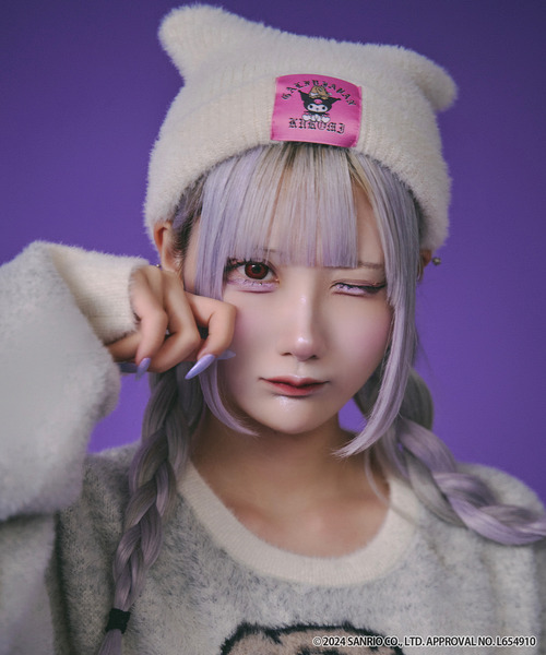 GALFY ニット帽 ニットキャップ 「GALFY/ガルフィー」×「KUROMI