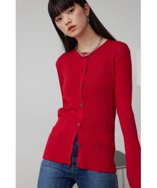 AZUL BY MOUSSY カーディガン シアーニットカーディガン レディース 