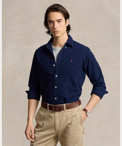 Ralph Lauren ラルフローレン　ネイビー　シャツ　春カラー　XS POLO RALPH LAUREN（ポロ・ラルフローレン） シャツ クラシック