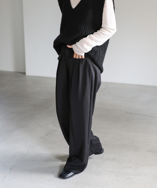 select MOCA スラックス パンツ フロントフラップパンツ