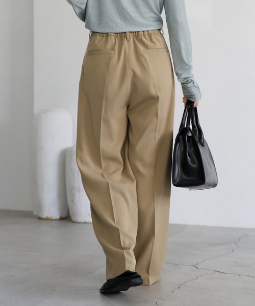 パンツ Monaka ORIGINAL) ピンタックグルカパンツ (stripe) | ファッション通販