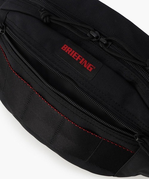 ブリーフィングのウェストポーチ（ネイビー） BRIEFING GOLF - ROUND WAIST POUCH ECO TWILL | ウエストポーチ